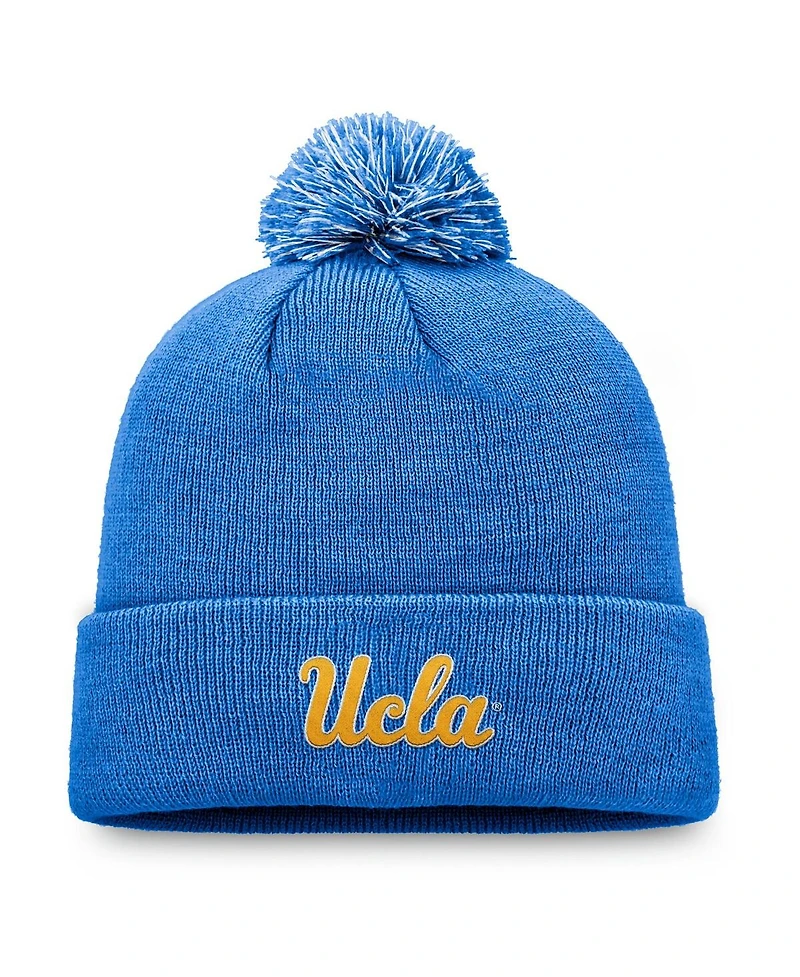 Top of the World Men's Blue Ucla Bruins Team Logo Cuffed Knit Pom with Hat