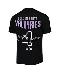Round21 Men's and Women's Juste Jocyte Black Golden State Valkyries Name Number T-Shirt
