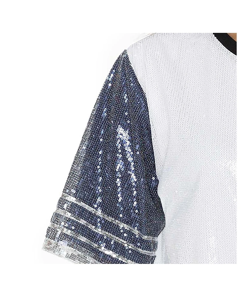 Gameday Couture Women's White Penn State Nittany Lions Full Sequin Jersey Dress