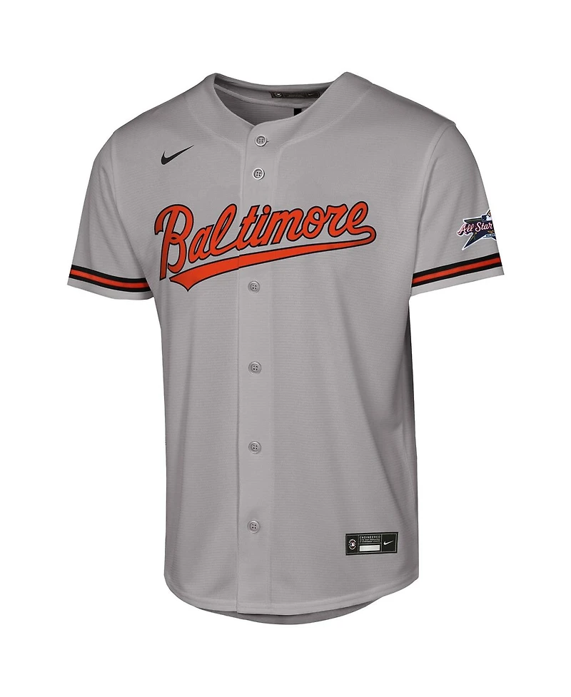 Nike Big Boys and Girls Gray Baltimore Orioles 2025 Mlb All-Star Game Road Replica Jersey