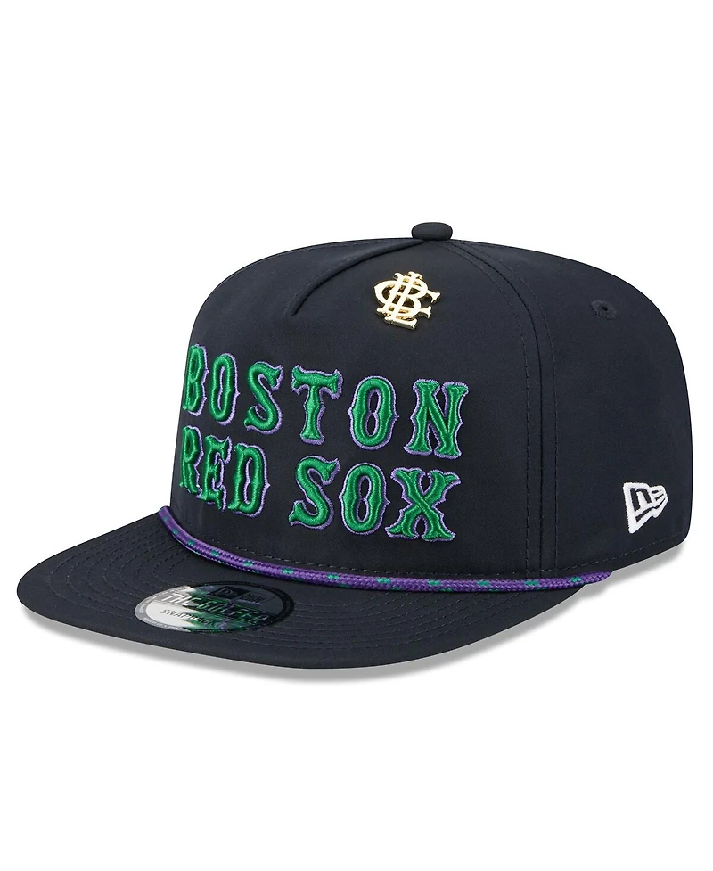 New Era Men's Navy Boston Red Sox 2025 Big League Chew Golfer Snapback Hat