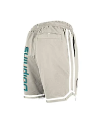New Era Men's Light Beige Miami Dolphins Stone Multi Patch Shorts