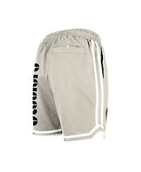 New Era Men's Light Beige Pittsburgh Steelers Stone Multi Patch Shorts
