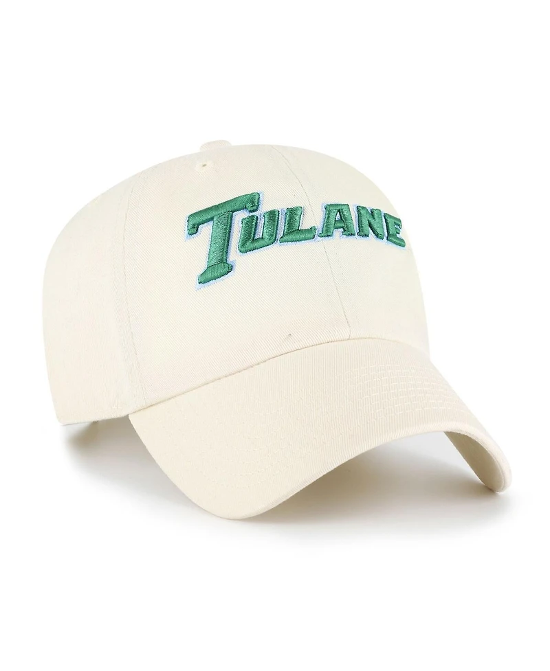 '47 Brand Men's Sand Tulane Green Wave Clean Up Adjustable Hat
