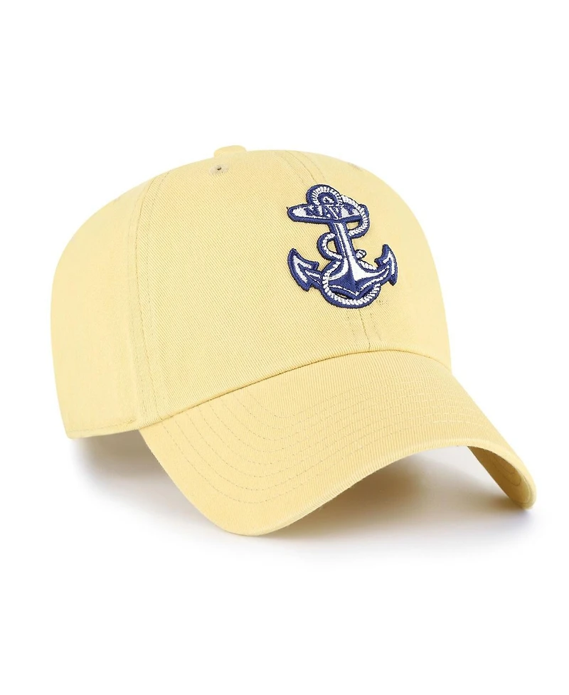 '47 Brand Men's Light Gold Navy Midshipmen Clean Up Adjustable Hat
