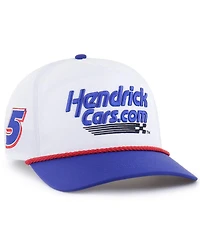 '47 Brand Men's White/Royal Kyle Larson Brrr HendrickCars.com Rope Hitch Adjustable Hat