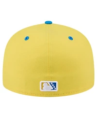 New Era Men's Yellow/Blue Sacramento River Cats Copa de la Diversion 59FIFTY Fitted Hat