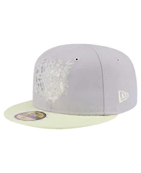 New Era Big Boys and Girls Gray/Light Green Teenage Mutant Ninja Turtles Two-Tone Color Pack 59FIFTY Fitted Hat