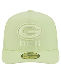 New Era Men's Light Green Bay Packers Color Pack A-Frame 59FIFTY Fitted Hat