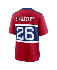 Nike Big Boys and Girls Devin Singletary Red New York Giants Game Jersey