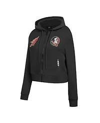 Pro Standard Women's Black Florida State Seminoles Game Day Sequin Full-Zip Hooded Jacket