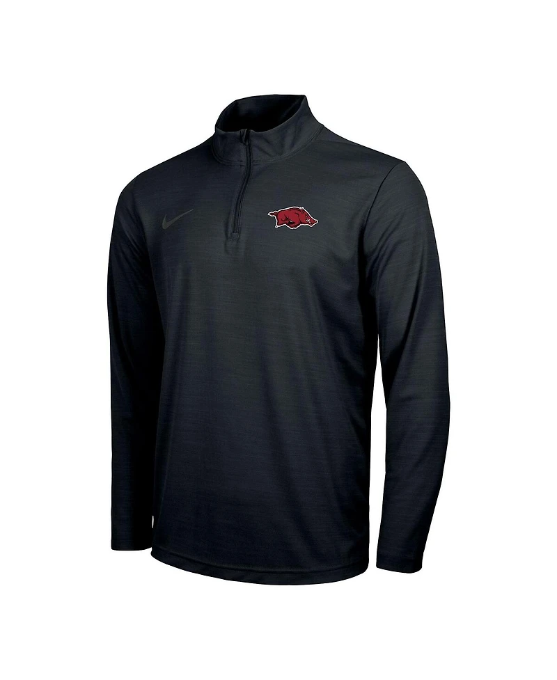 Nike Men's Black Arkansas Razorbacks Intensity Performance Quarter-Zip Pullover Sweatshirt