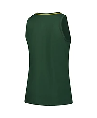 Logo Athletic Women's Green Bay Packers Plus Stellar Win V-Neck Tank Top