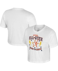 Stadium Essentials Women's White 2025 Wnba All-Star Game The Road Cropped T-Shirt