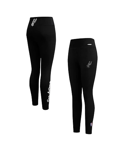 Pro Standard Women's Black San Antonio Spurs Paint the City Tri-Blend Jersey Leggings