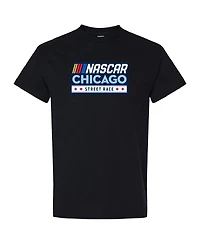 Nascar Men's Black Chicago Street Race Logo T-Shirt