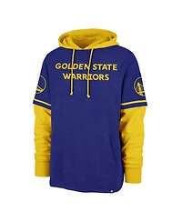 '47 Brand Men's Royal Golden State Warriors Trifecta Shortstop Pullover Hoodie
