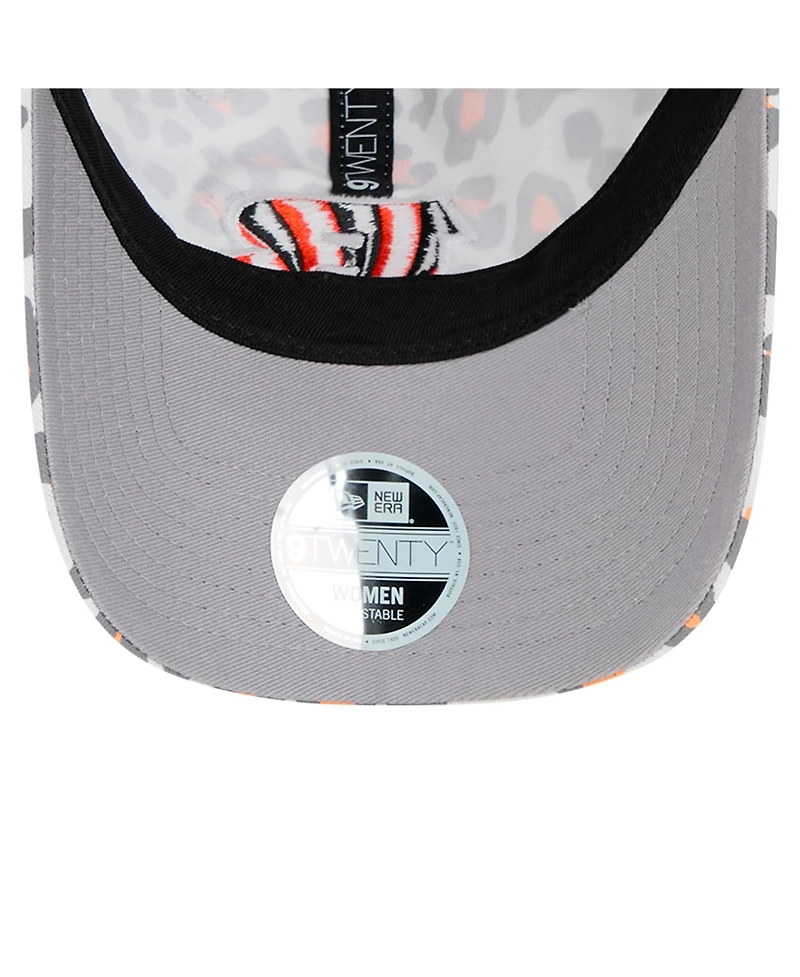 New Era Preschool White Cincinnati Bengals Active Leopard 9TWENTY Adjustable Hat