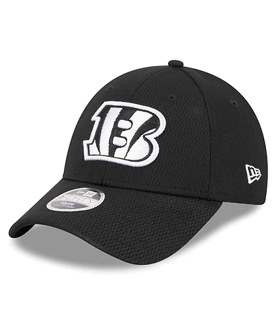 New Era Big Boys and Girls Black Cincinnati Bengals Main B-Dub 9FORTY Adjustable Hat