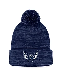 Fanatics Men's Navy Washington Capitals Fundamental Cuffed Knit Pom with Hat