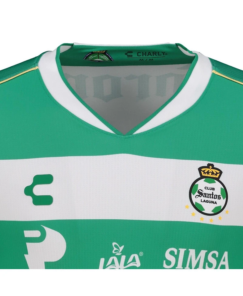 Charly Men's Green Santos Laguna 2025/26 Home Authentic Jersey