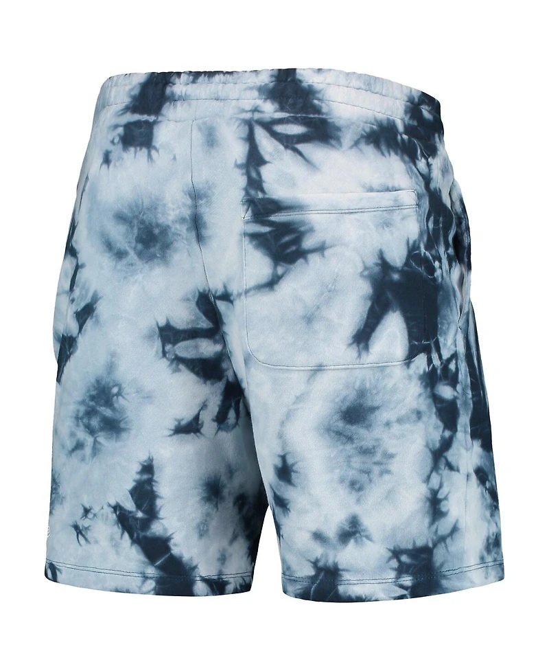 New Era Men's Navy England Patriots Tie-Dye Shorts