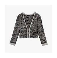 M.m.LaFleur Meena Daily Jardigan - Boucle Tweed