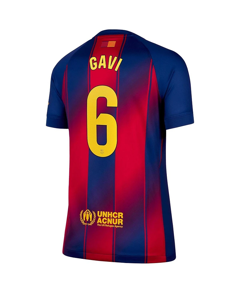Nike Women's Gavi Navy Barcelona 2025/26 Home Replica Jersey