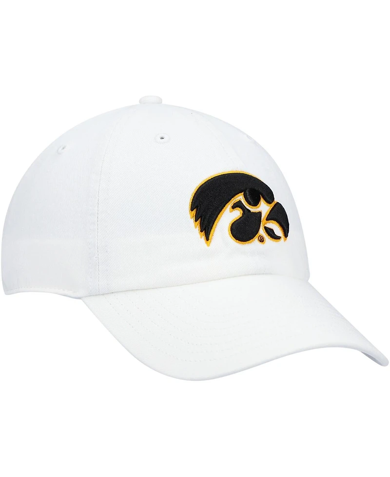 '47 Brand Men's White Iowa Hawkeyes Vintage Clean Up Adjustable Hat