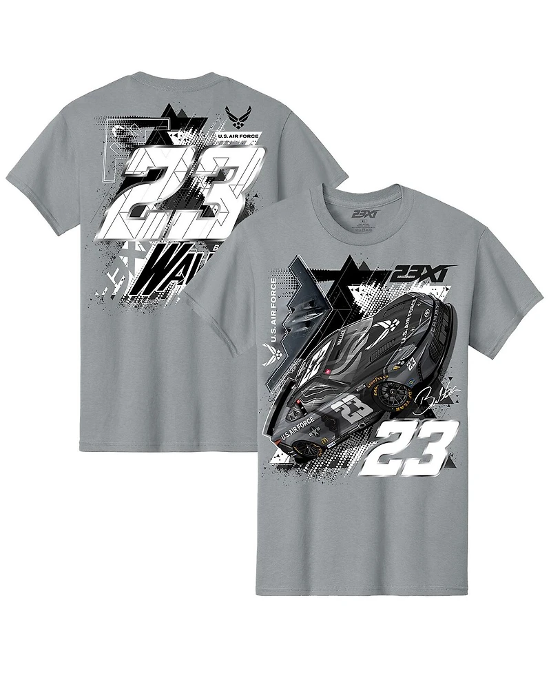 23xi Racing Men's Gray Bubba Wallace U.s. Air Force Car T-Shirt
