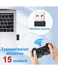 Nbcp Wireless Pc Gaming Controller with Dual Vibration – 2.4G Steam Gamepad for Windows & Steam, High-Performance Joystick