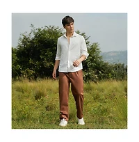 Campus Sutra Men's Crimp-Tactile Shirt