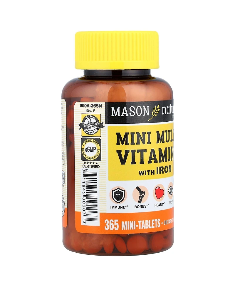 Mason Natural Mason Vitamins Mason Daily Multiple Vitamins With Iron Tablets