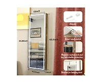 Casainc Bathroom Storage Mirror Cabinet With Led Lights