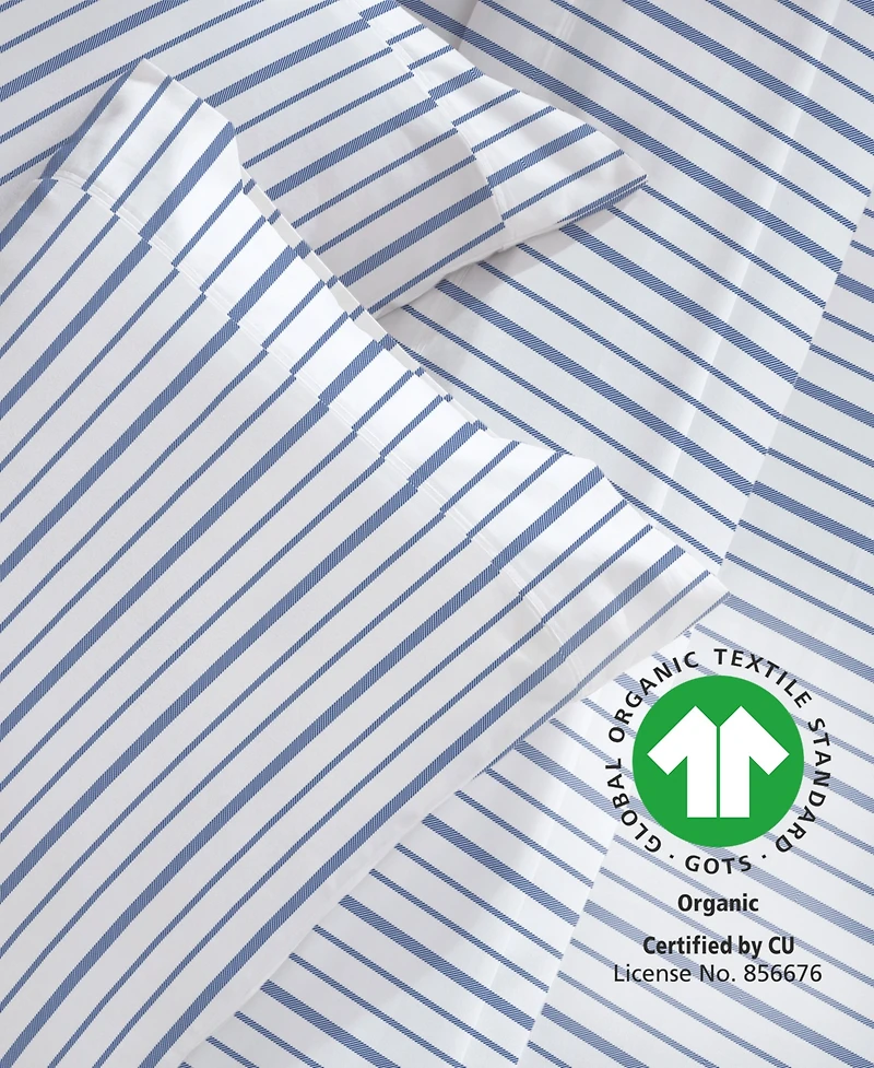 Printed Llama - 100% Organic Cotton Percale California King Bed Sheets Set Deep Pocket, Gots Certified