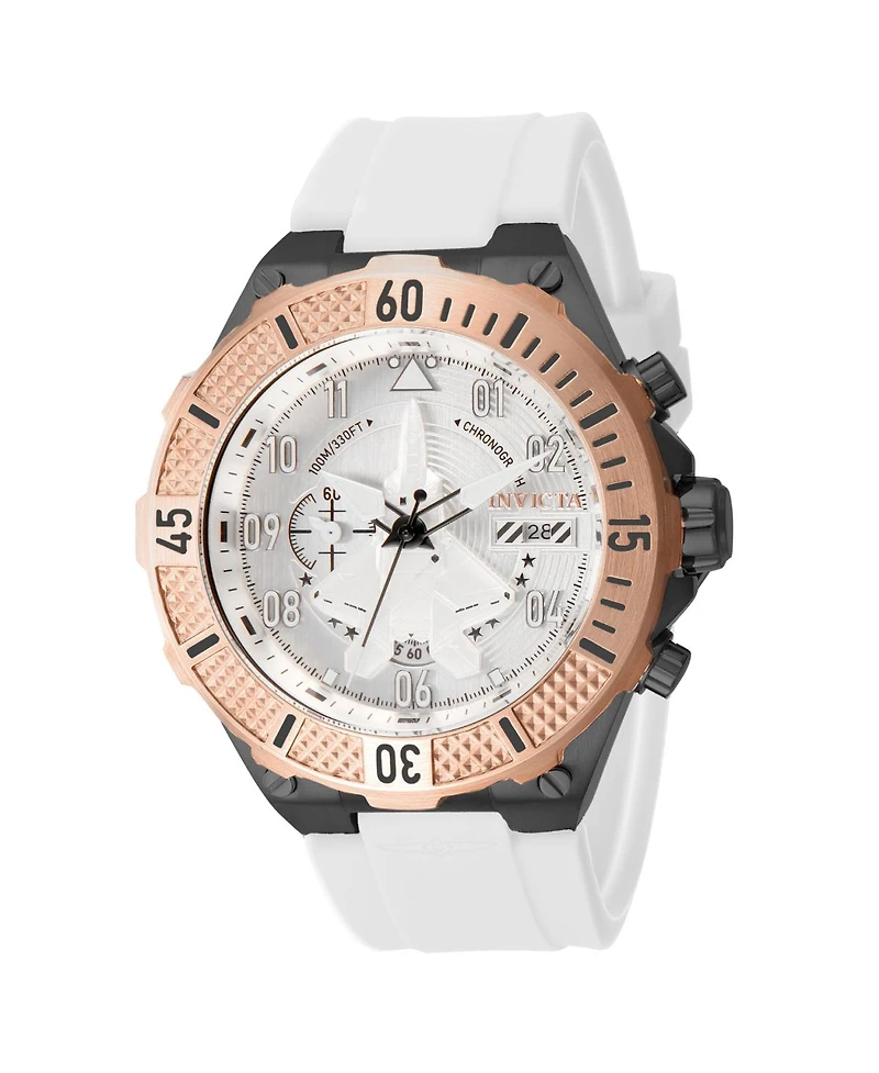 Invicta Men's 39894 Aviator Quartz Multifunction Silver Dial Watch