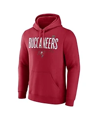 Fanatics Men's Red Tampa Bay Buccaneers Pylon Outline Pullover Hoodie