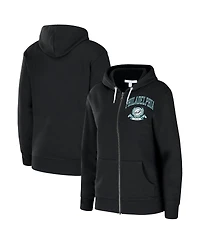 Wear by Erin Andrews Women's Black Philadelphia Eagles Full-Zip Hoodie