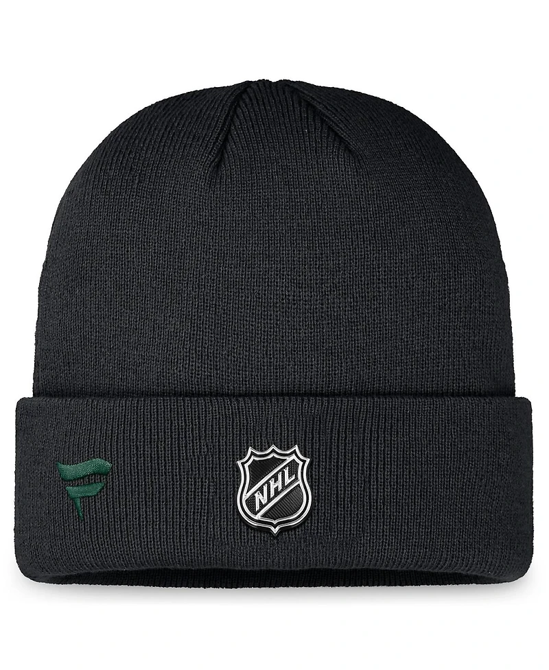 Fanatics Men's Black Minnesota Wild Authentic Pro Training Camp Cuffed Knit Hat