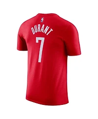 Nike Men's Kevin Durant Red Houston Rockets Icon Edition Name Number T-Shirt