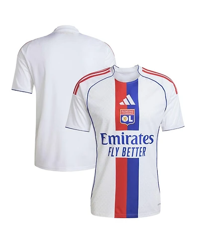 Adidas Men's White Olympique Lyonnais 2025/26 Home Replica Jersey