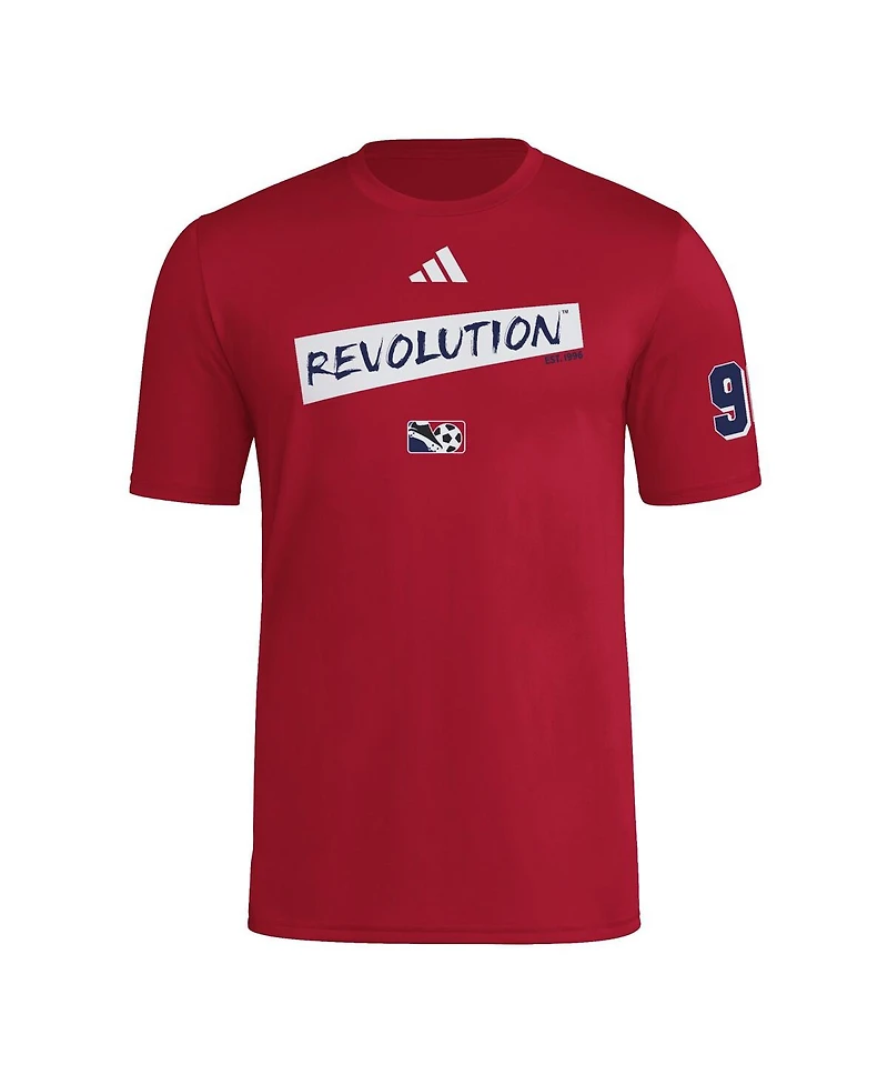 Adidas Men's Red New England Revolution 2025 Archive Collection Jersey Hook T-Shirt