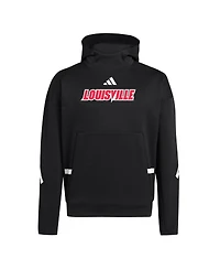 Adidas Men's Black Louisville Cardinals Z.n.e. Pullover Hoodie