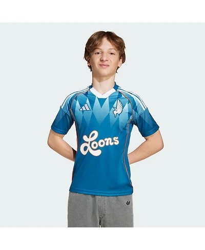 Adidas Big Boys and Girls Blue Minnesota United Fc 2025 Third Replica Jersey