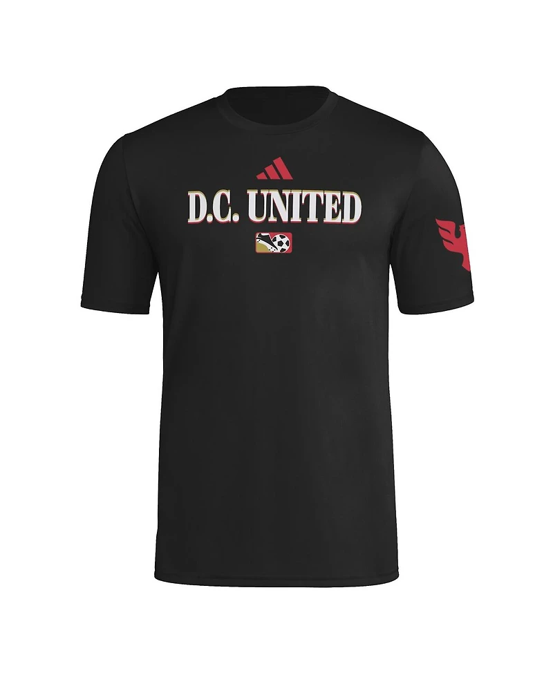Adidas Men's Black D.c. United 2025 Archive Collection Jersey Hook T-Shirt