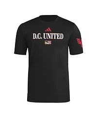 Adidas Men's Black D.c. United 2025 Archive Collection Jersey Hook T-Shirt