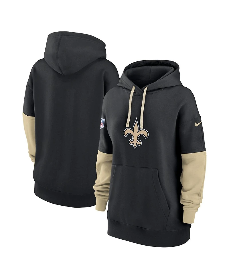 Nike Women's Black New Orleans Saints 2024 Sideline Essential Fleece Pullover Hoodie