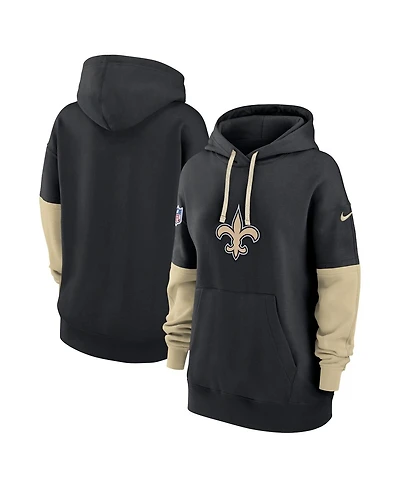 Nike Women's Black New Orleans Saints 2024 Sideline Essential Fleece Pullover Hoodie