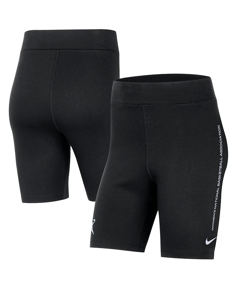 Nike Women's Black Wnba Team 13 Tri-Blend 8" Biker Shorts