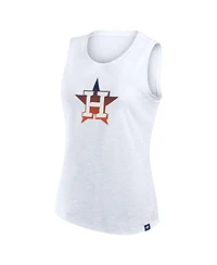 Fanatics Women's White Houston Astros Activate Slub Tank Top